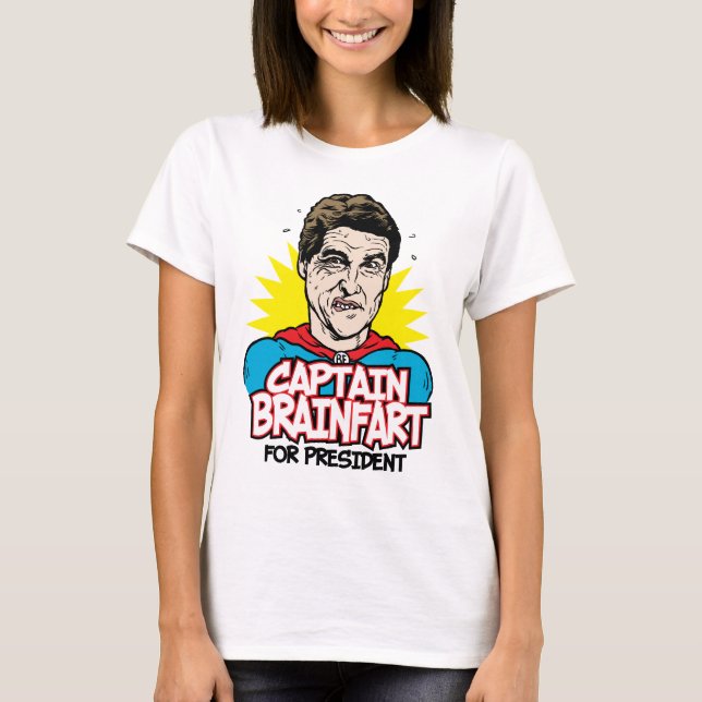 Capitão Brainfart Camisa de Rick Perry (Frente)