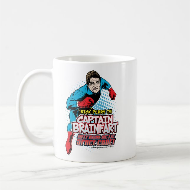Capitão Brainfart Caneca de Rick Perry (Esquerda)