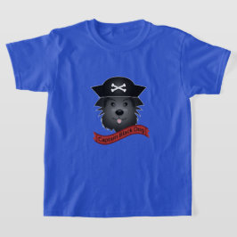 Capitão Cachorro Negro - Camisa Básica Para Crianç