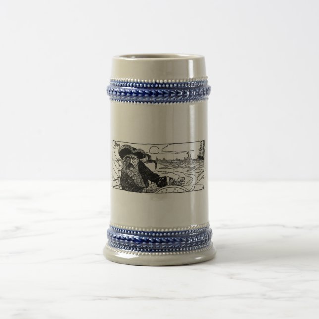 Capitão Caneca de cerveja Pirata (Centro)