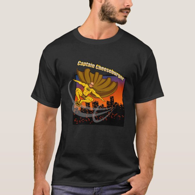 Capitão Cheeseburger T-shirt (Frente)