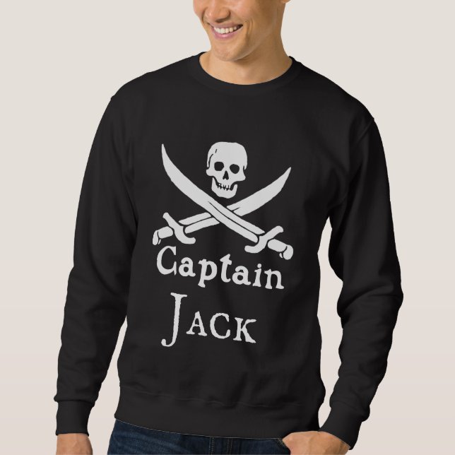 Capitão de camisa pirata personalizada (Frente)