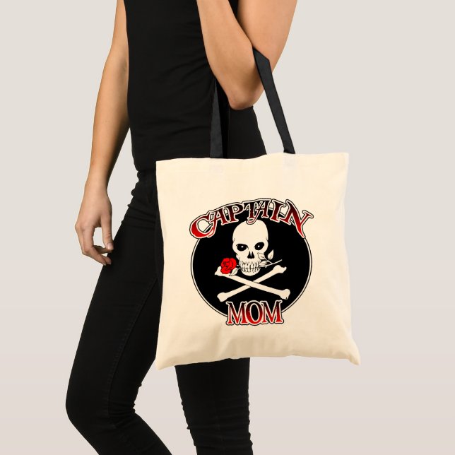 Capitão Mãe (Rosa) Bolsa de Tote do Orçamento (Frente (produto))