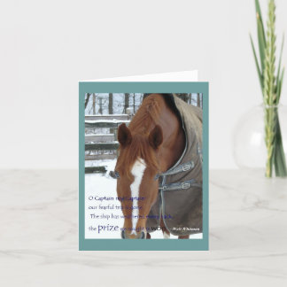 Capitão Meu Cartão de Nota do Capitão