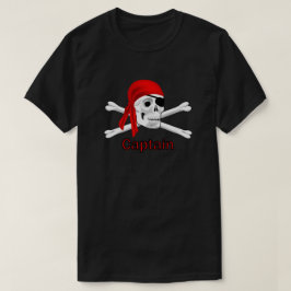 Capitão Skull e T-shirt óssea Black 2