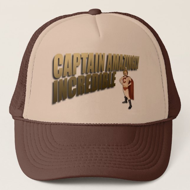 Capitão Surpreendente Incrível - boné oficial do (Frente)
