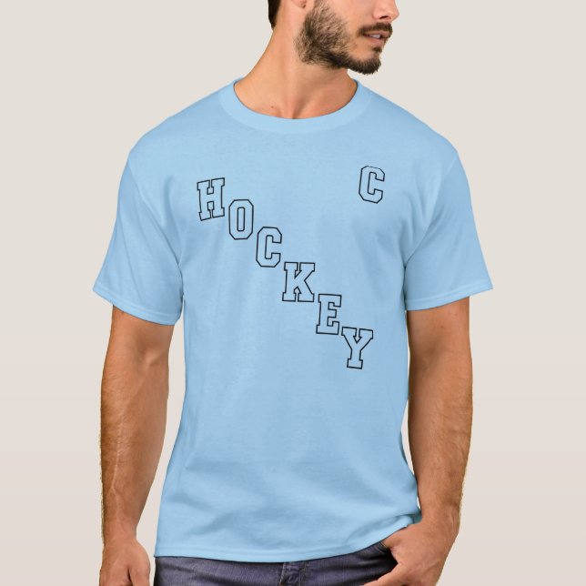 Capitão T-shirt do hóquei (Frente)