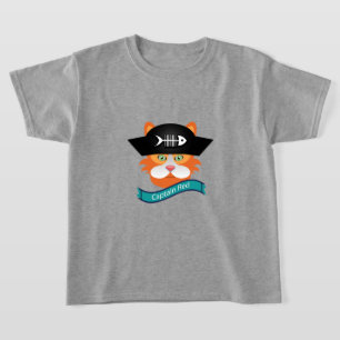 Capitão Vermelho - Camisa Básica para Crianças