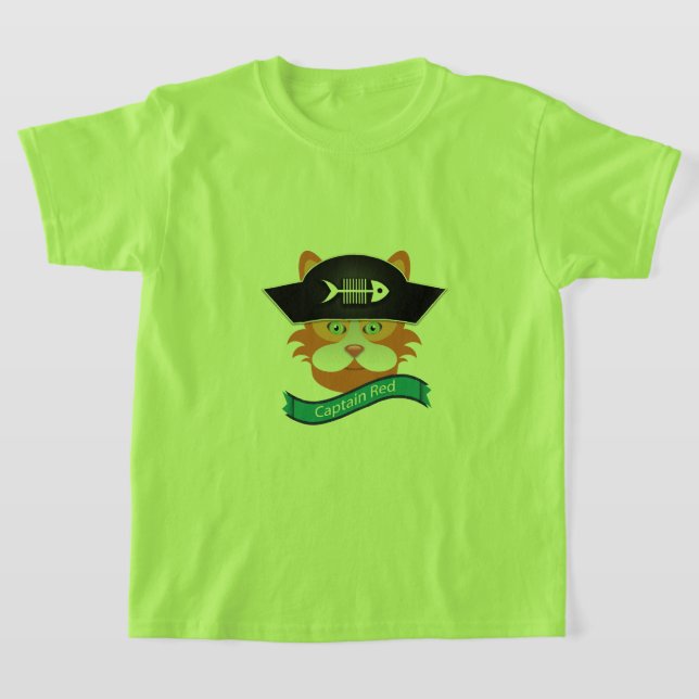 Capitão Vermelho - Camisa Básica para Crianças (Postura )