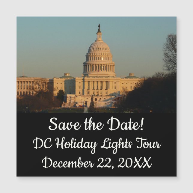 Capitol no Natal Washington DC Feriado (Frente)