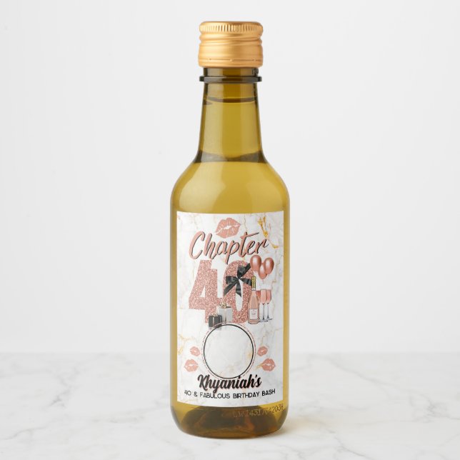 Capítulo 40 Foto Elegante de aniversário de 40 ano (Frente)