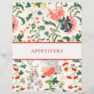 Capítulo de receitas Na moda Floral Apelidos