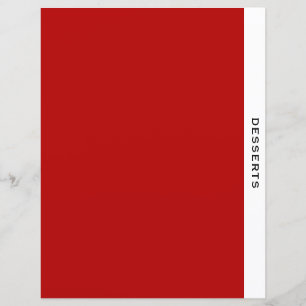 Capítulo Divisor Desserts Preto Vermelho e Bra