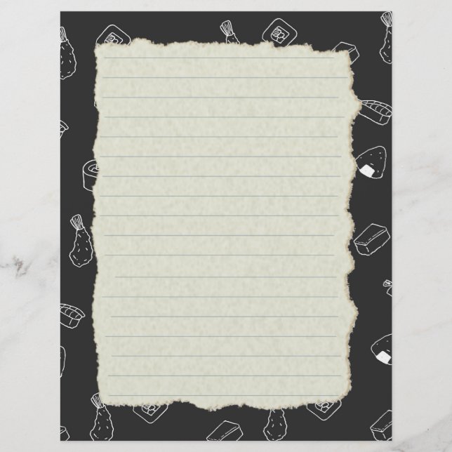 Capítulo Divisor Páginas para Binders de Receita (Frente)