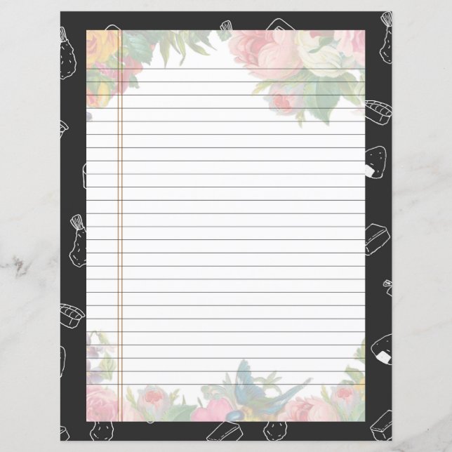 Capítulo Divisor Páginas para Binders de Receita (Frente)