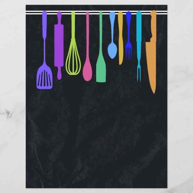 Capítulo Divisor Páginas para Binders de Receita (Frente)