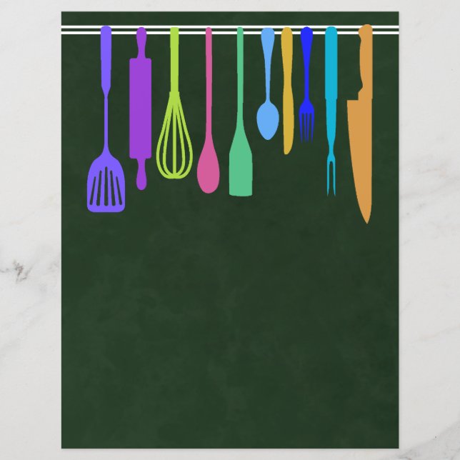 Capítulo Divisor Páginas para Binders de Receita (Frente)