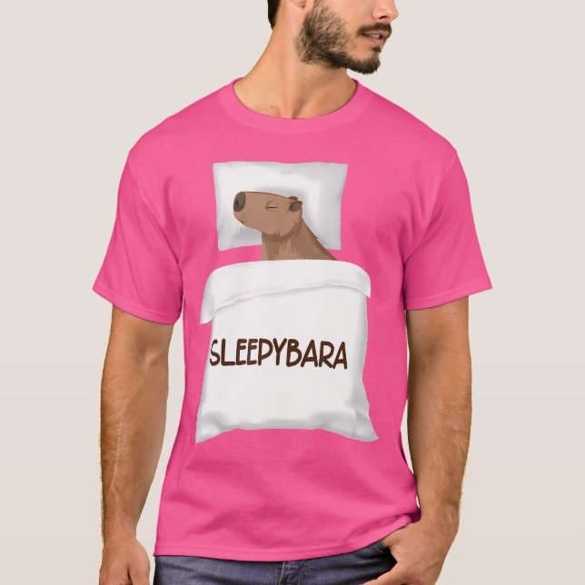 Capivara Camisa Oficial de Dormir Noturna Sleepyba (Frente)
