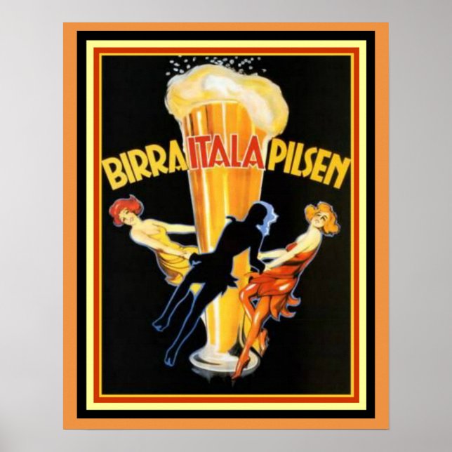 Cappiello Birra Itala Pilsen Poster 16 x 20 (Frente)