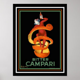 Cappiello Bitter Campari Impressão 12 x 16