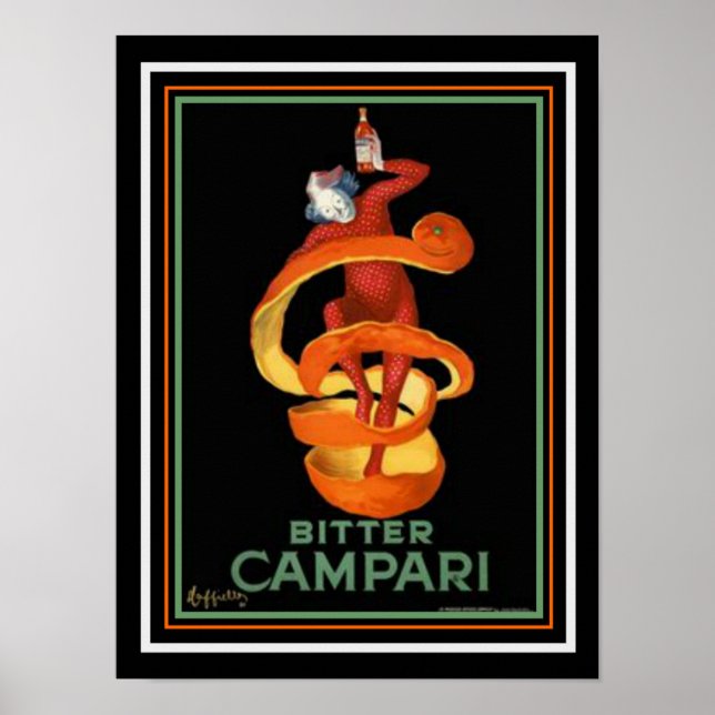 Cappiello Bitter Campari Impressão 12 x 16 (Frente)