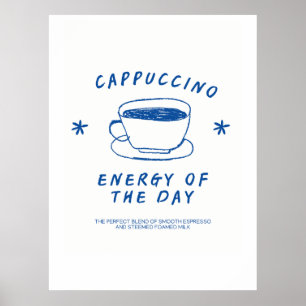 Cappucccino Café poster  Engraçado Presente no Caf