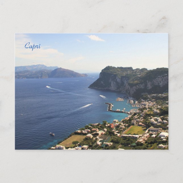 Capri, Itália, Fotografia, Cartão de Posto (Frente)