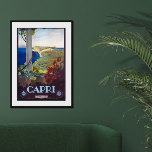 Capri Vintage Italian Travel Poster
