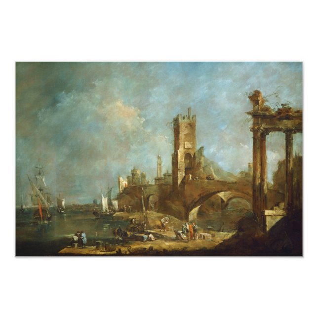 Capriccio de um Impressão de Foto do Porto (Frente)