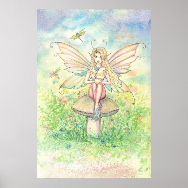 Capricho em Poster de Fada Doce Rosa (Frente)