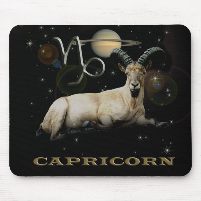 Capricorn Goat Saturn Mousepad (Frente)