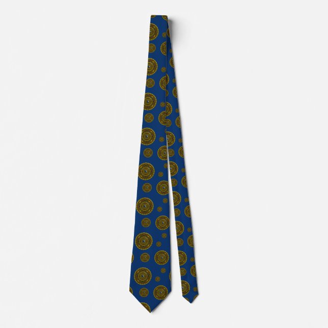Capricórnio Mandala, Gravata do Pescoço Masculino (Frente)