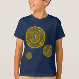 Capricórnio Mandala Kid e Camisa Negra Bebê