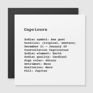 Capricórnio Símbolo Zodiac Astrologia Íman pret