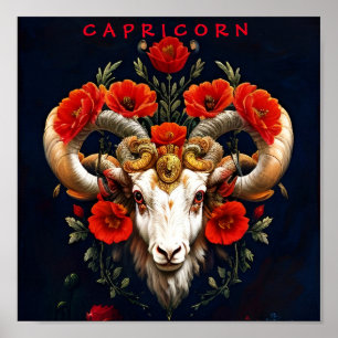Capricórnio - Sinal Zodiac Poster