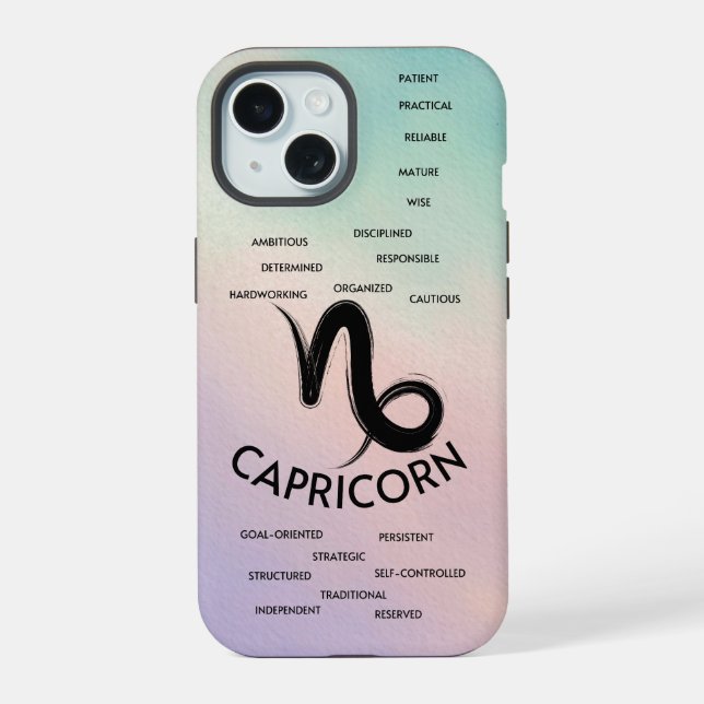 Capricórnio Zodiac Horoscope Traça Raparigas (Verso)