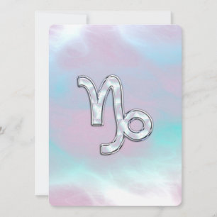 Capricórnio Zodiac Símbolo da Mãe de Pearl Nacre