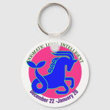 Capricórnio Zodiac - Sinal personalizado chaveiro