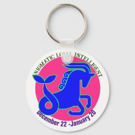 Capricórnio Zodiac - Sinal personalizado chaveiro