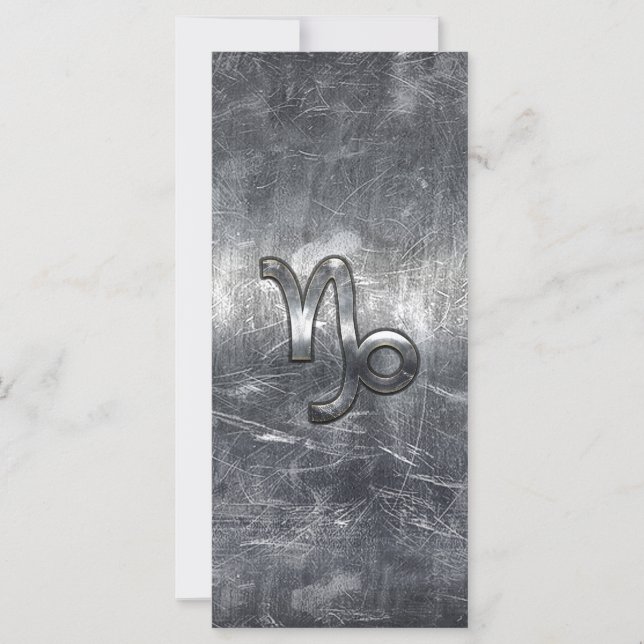 Capricórnio Zodíaco Sinal em estilo grunge em apur (Frente)