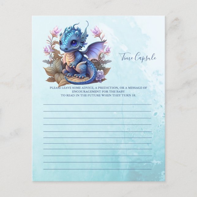 Cápsula de Tempo dos Jogos do chá de fraldas (Frente)