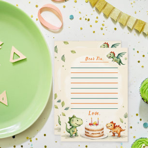 Cápsula do Tempo de Dinossauros Two-Rex Cartão de 