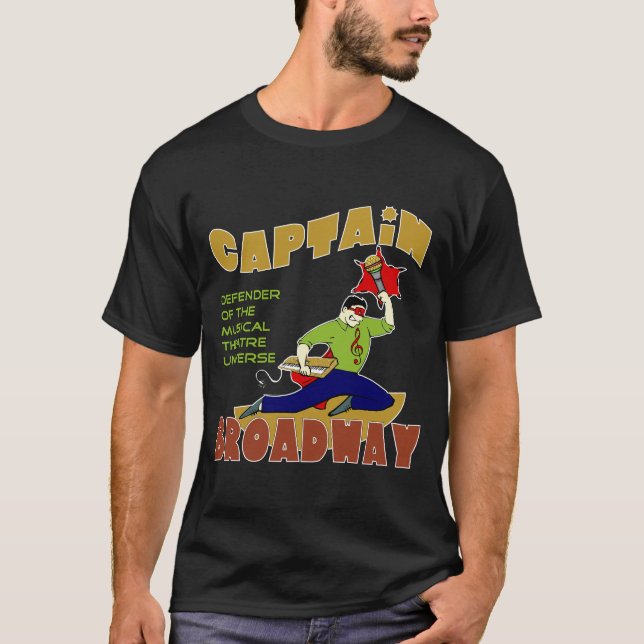 Captain o t-shirt da obscuridade dos homens de (Frente)