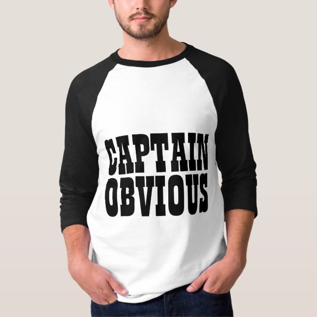 CAPTAIN OBVIOUS T-Shirts (Frente)