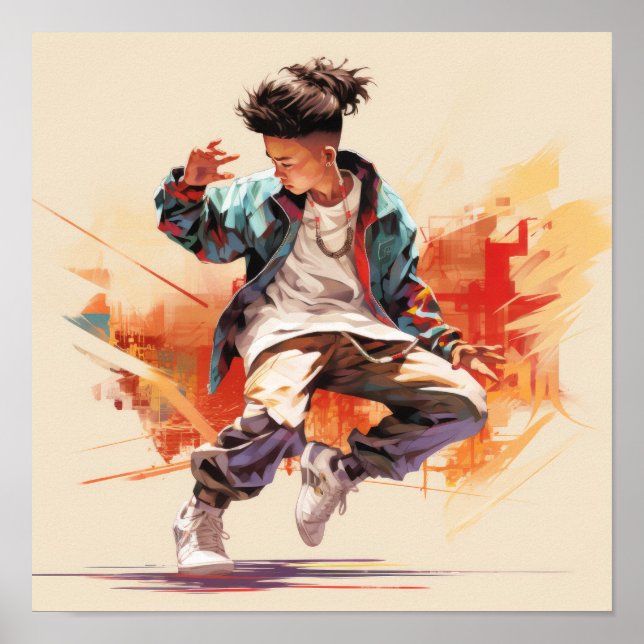 Captivando o Poster de dança do Salto de anca chin (Frente)