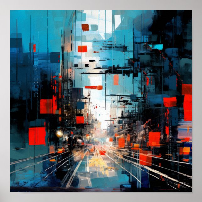 Captivando Poster de pintura de Abstrato - Libere  (Frente)