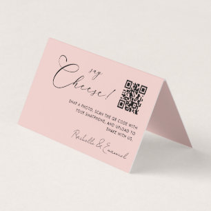 Captura Minimalista O Cartão de Código QR de Amor