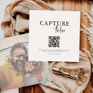 Captura Moderna de Cartões de Mesa de Código QR de