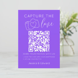 Capturar a Lavanda do Código Qr Love Indigo Modern
