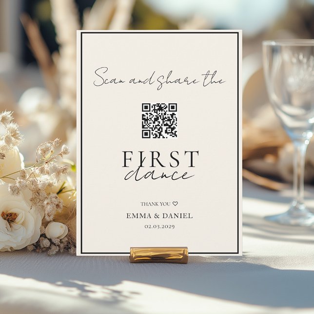 Capturar cada momento - compartilhamento de fotos  (Capture Every Moment–Wedding QR Code Photo Sharing. Personalized with your names, date and text.)